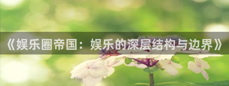 益达娱乐加拿大：《娱乐圈帝国：娱乐的深层结构与边界》