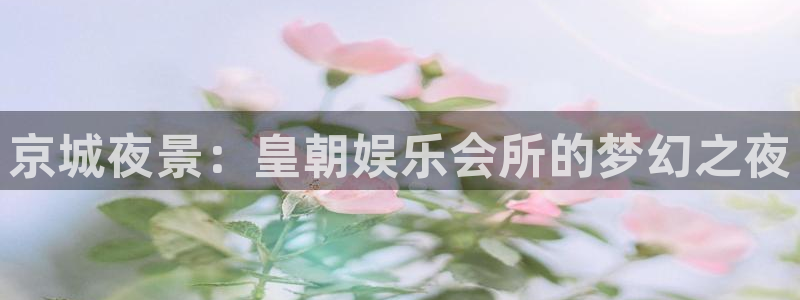 益达娱乐app：京城夜景：皇朝娱乐会所的梦幻之夜
